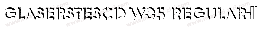 GlaserSteSCD W05 Regular字体转换